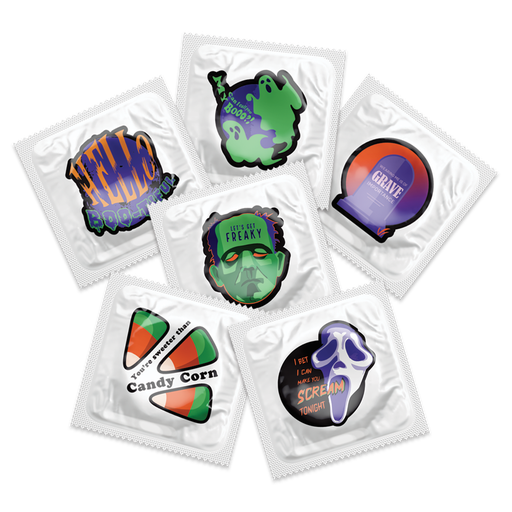 [BKU55] Naughty Halloween Condoms, Bag of 50