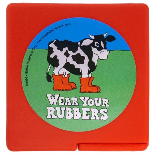 [CCURD22] Wear Your Rubbers Condom Compacts, Bag of 10