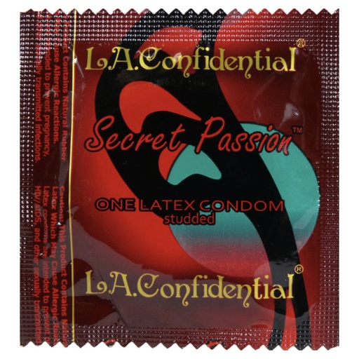[CW1000SPC] CautionWear® LA Confidential Secret Passion Condoms, Case of 1,000