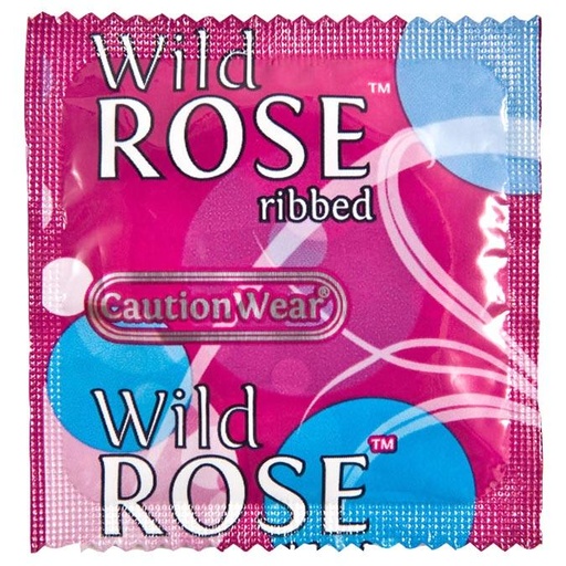 [CW1000WRC] CautionWear® Wild Rose Condoms, Case of 1,000
