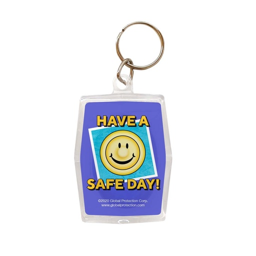 [KPU36] Have A Safe Day (Condom Smiley Face) Condom Keyper, Bag of 10