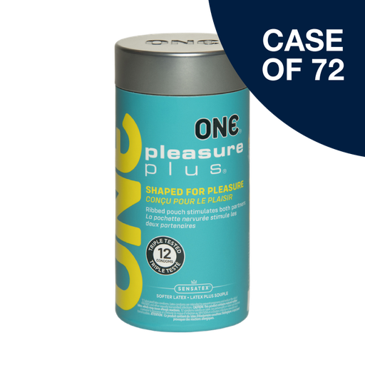 [110302C] ONE® Pleasure Plus® Condoms 12-Pack, Case of 72