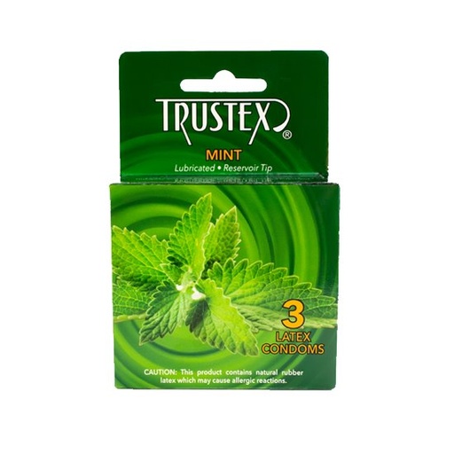 [L4005C] Trustex® Mint Flavored Condoms 3-Pack, Case of 72