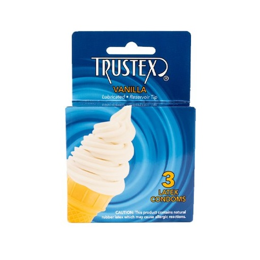 [L4010C] Trustex® Vanilla Flavored Condoms 3-pack, Case of 72