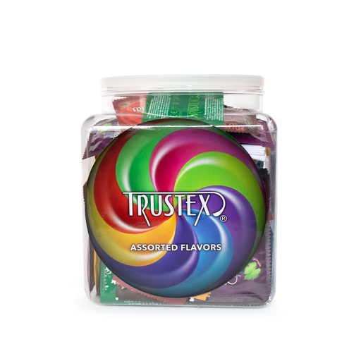 [L8050B] Trustex Assorted Flavors Condoms, Bowl of 144