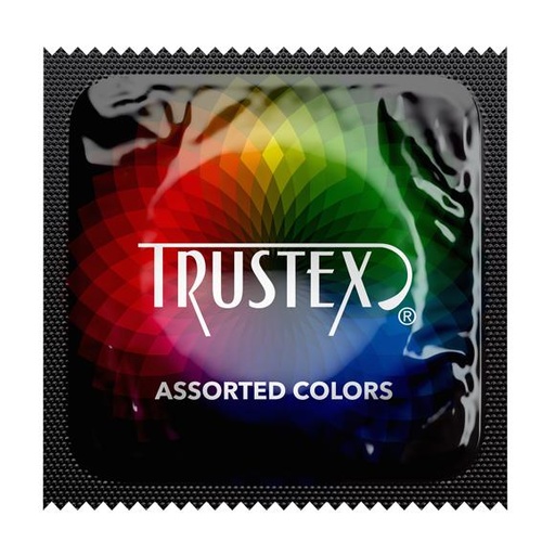 [L8833AC] Trustex® Assorted Colors Condoms, Case of 1,000