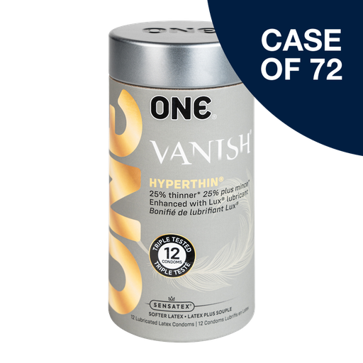 [111302C] ONE® Vanish® Hyperthin® Condoms 12-Pack, Case of 72