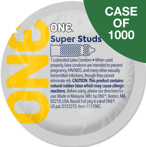 [111700C] ONE® Super Studs™ Contest Collection Condoms, Case of 1,000