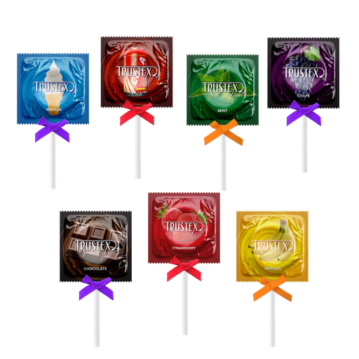 [LSR] Trustex® Flavored Condom Pops, Bag of 50