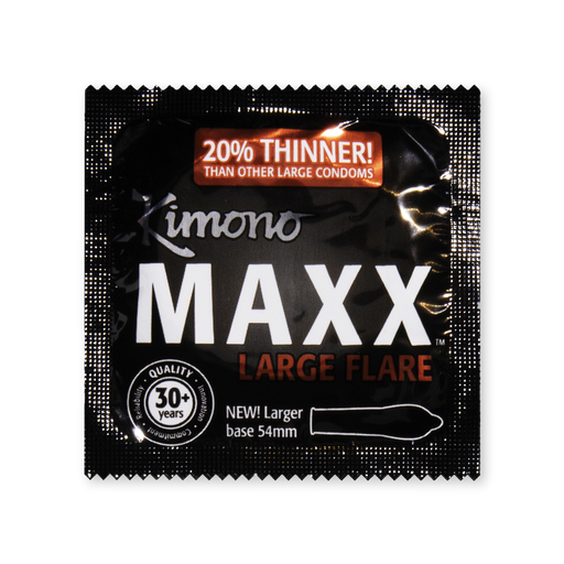 [M03013C] Kimono® Maxx Large Flare Condoms, Case of 1,000