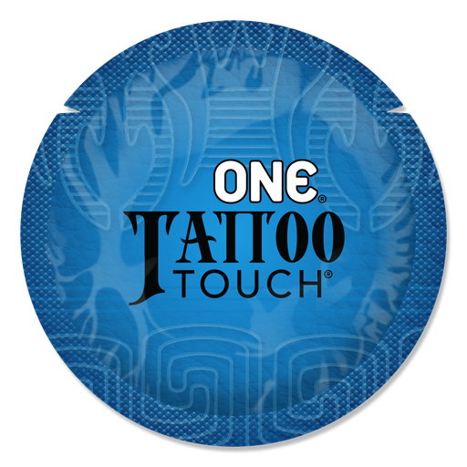 [112000C] ONE® Tattoo Touch® Condoms, Case of 1,008