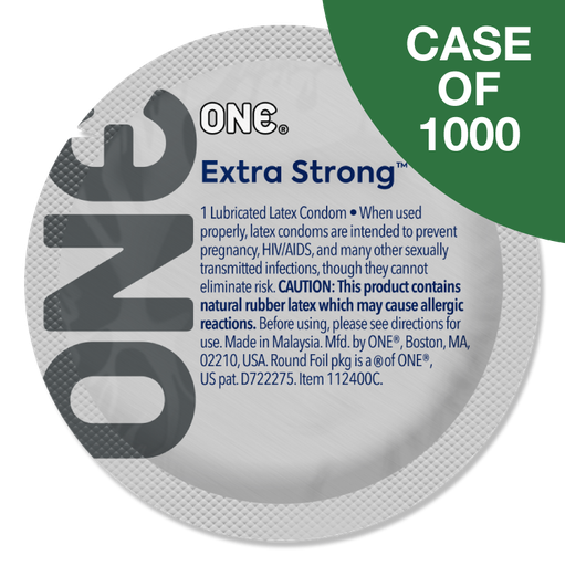 [112400C] ONE® Extra Strong™ Artist Collection Condoms, Case of 1,000