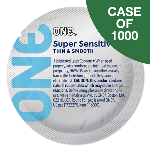 [11600C] ONE® Super Sensitive™ Contest Collection Condoms, Case of 1,000