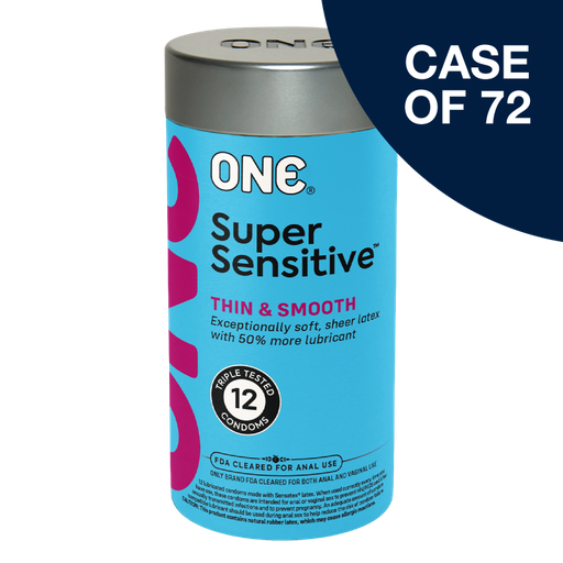 [11602C] ONE® Super Sensitive™ Condoms 12-Pack, Case of 72