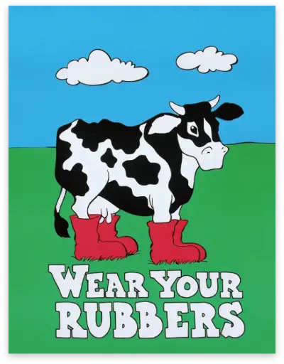 [POS37] Wear Your Rubbers Poster